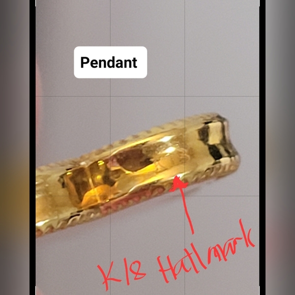 Set of Clover Earrings and Pendant only, Mother of Pearl Pinkish Tone 18K - Picture 14 of 14